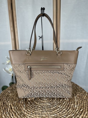 Guess canvas faux leather - &,