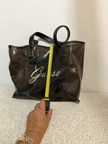 Guess black pvc logo - pvc,