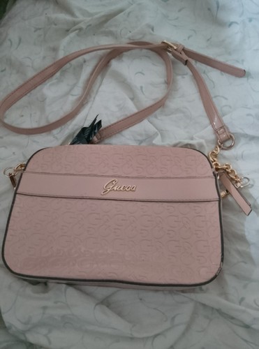 Guess handbag peach colour - guess,