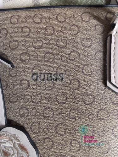 Guess handbag beige - handbag,