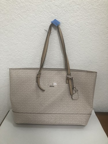 Guess beige monogram - guess, tote