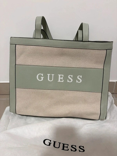 Guess handbag mint beige tote - mint,