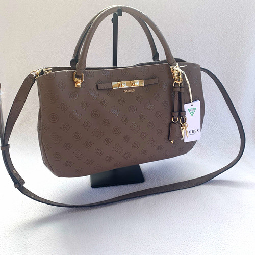 Guess carmella handbag taupe - carmella,