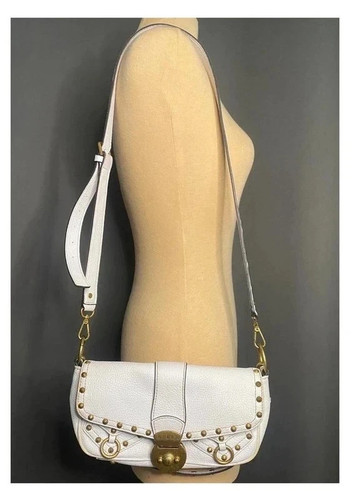 Guess white studded handbag - studded,