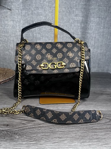 Guess black monogram patent - monogram,