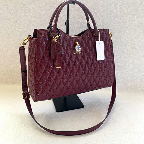 Guess burgundy quilted medium - quilted,