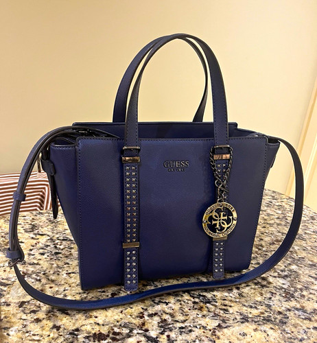 Guess blue pebbled faux - guess,