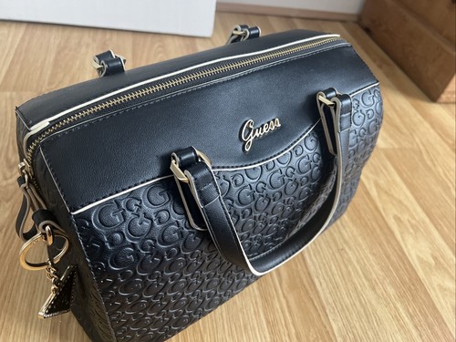 Guess black bag handbag logo - ,