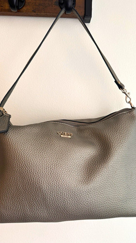 Guess metallic grey hobo - guess,