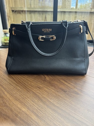 Guess black handbag silvye - guess,