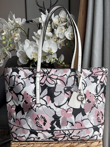 Guess handbag floral faux - handbag,