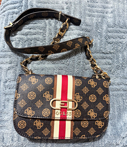 Guess brown logo print - brown, small