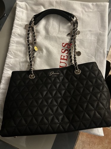 Guess handbag real - handbag, leather