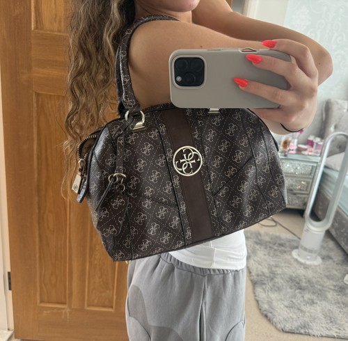 Guess vintage brown - brown, monogram