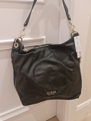 Guess large black handbag - black,